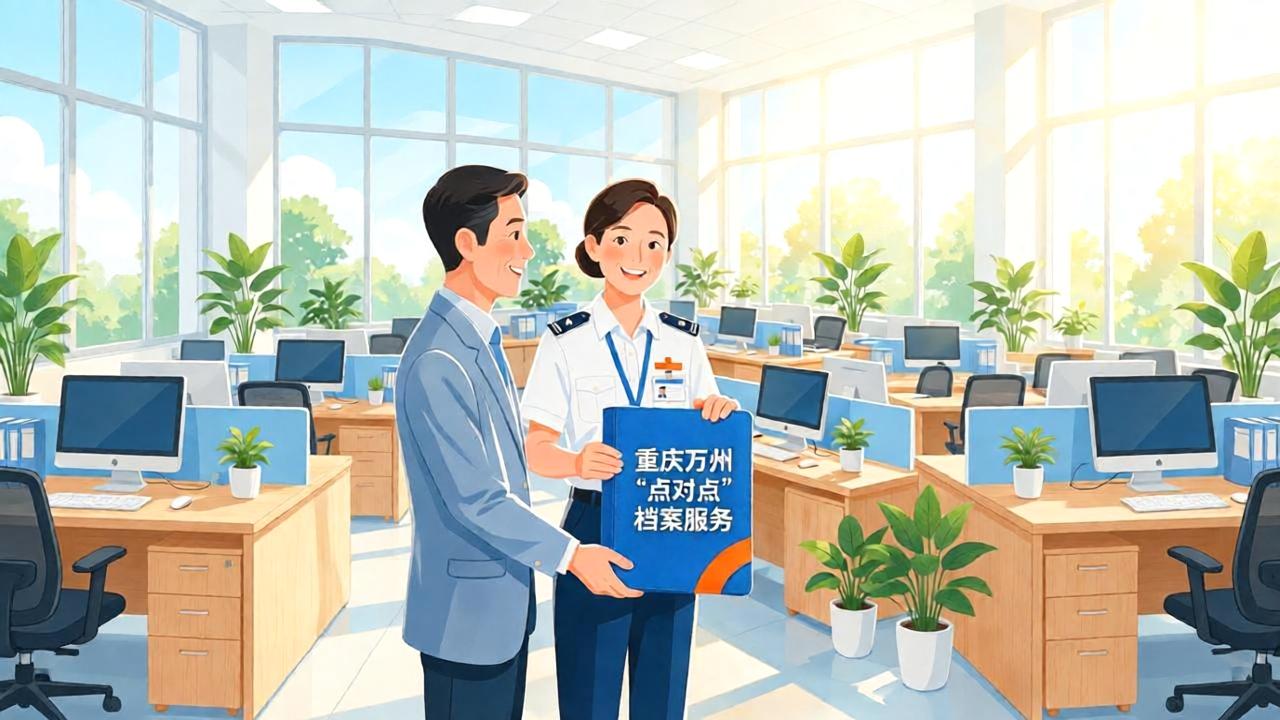 重庆万州“点对点”档案服务进机关